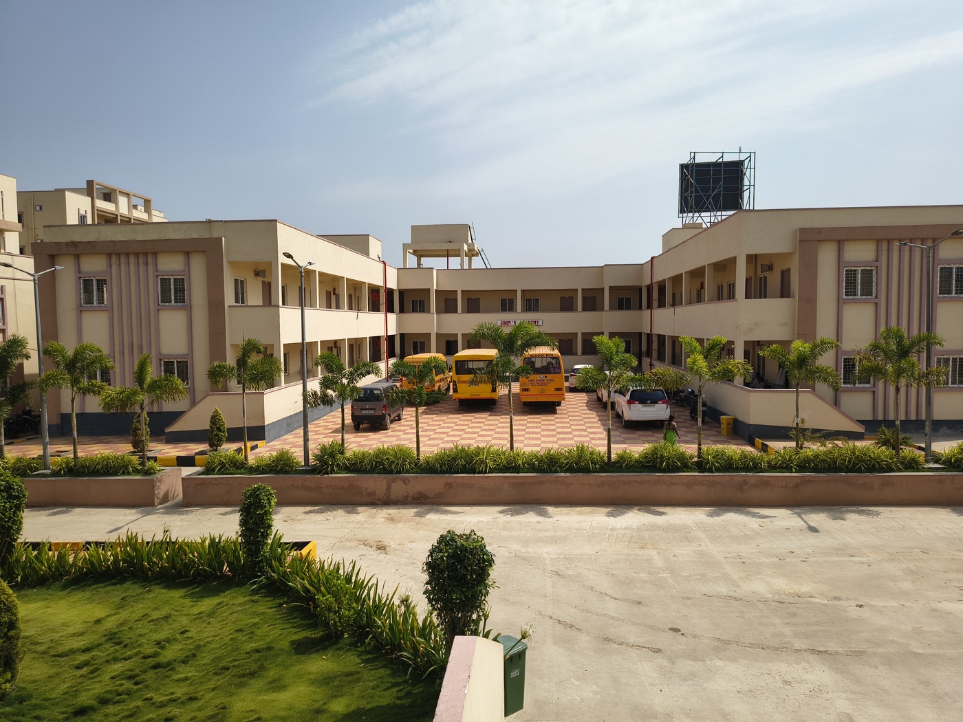 John's Academy Ramanthapur – Chegunta Campus — school building with transport